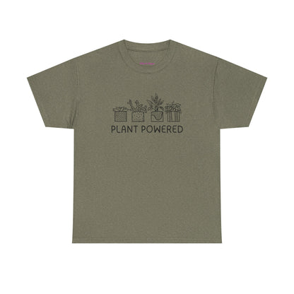 Plant Powered // Unisex Heavy Cotton Tee - Perfect for Everyday Comfort