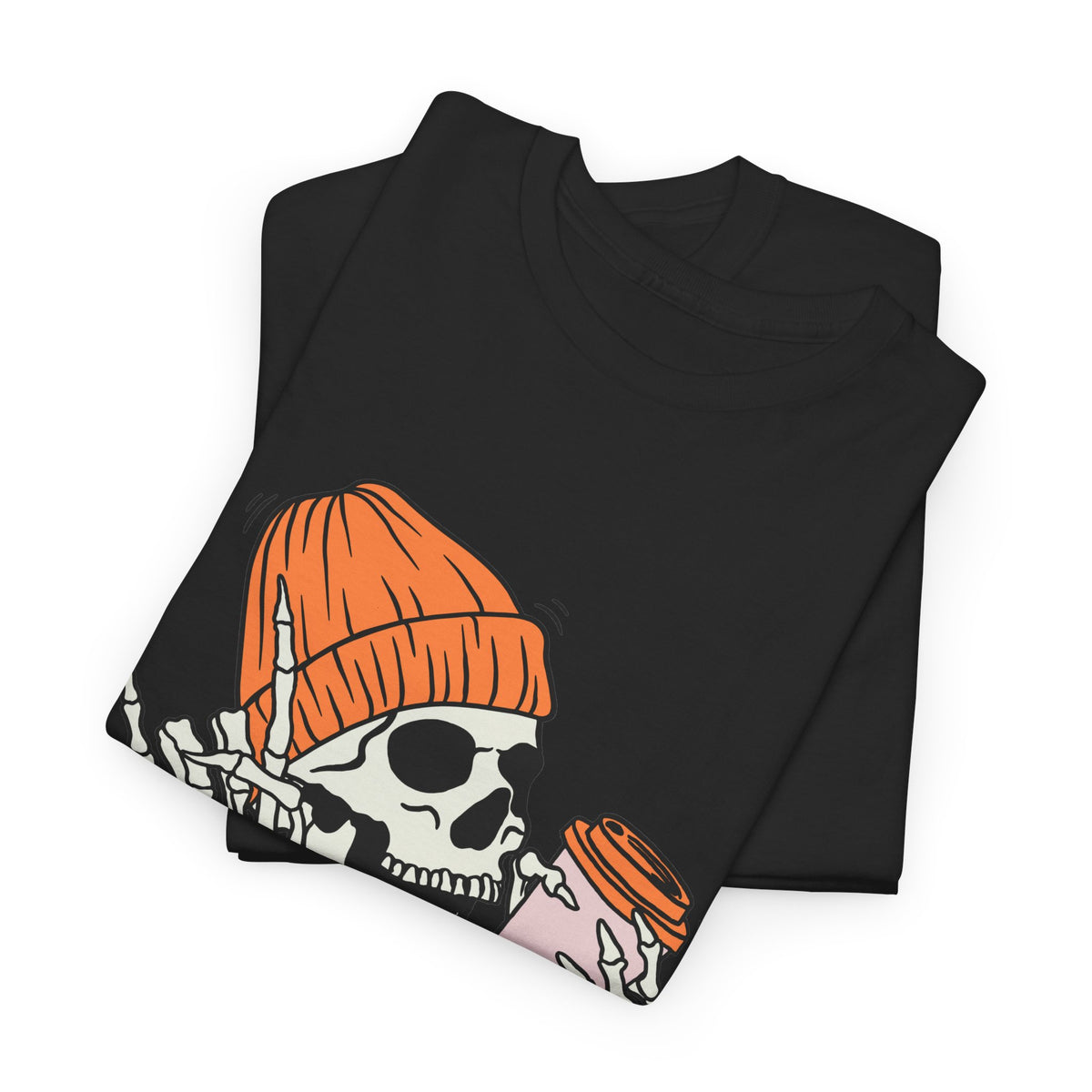 Skull Graphic Tee, Unisex Heavy Cotton, Casual Streetwear, Grunge Aesthetic, Halloween Costume, Gift for Him/Her