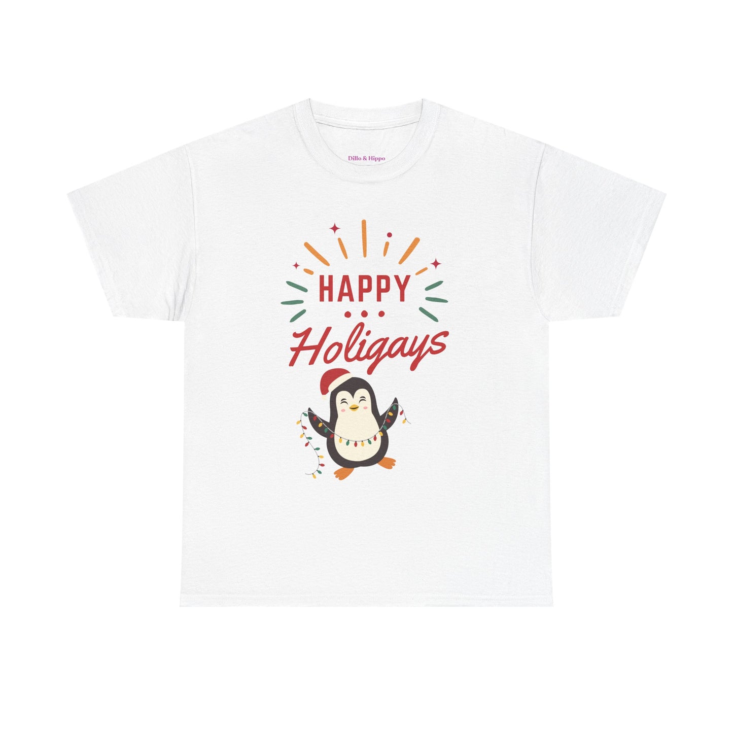 Happy Holigay Penguin Unisex Heavy Cotton Tee