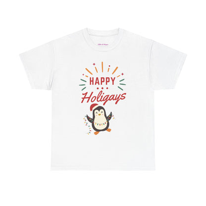 Happy Holigay Penguin Unisex Heavy Cotton Tee