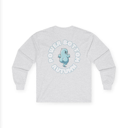 Unisex Ultra Cotton Long Sleeve Tee - 'Power Bottom Autumn' Graphic