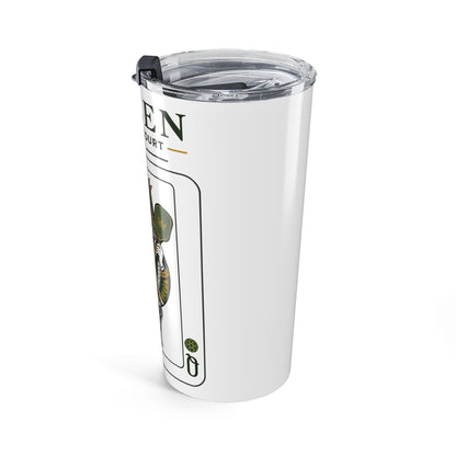 Pickleball - Queen of the Court - Vintage Playing Card -  Tumbler - 20oz Insulated Travel Cup