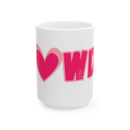 H<3WDY // Ceramic Mug, (11oz, 15oz)