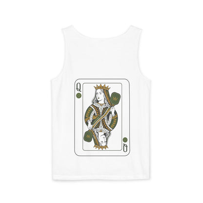 Pickleball - Queen of the Court - Vintage Playing Card - Tank Top — Graphic Tank