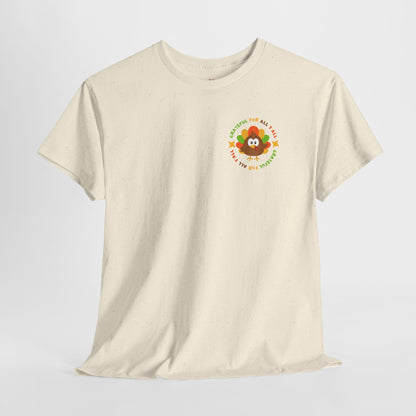 Grateful for All Y'all with Turkey // Pocket Placement // Unisex Jersey Short Sleeve Tee