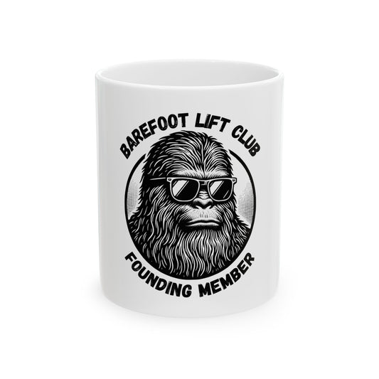 Barefoot Lift Club Founding Member // Ceramic Mug, (11oz, 15oz)
