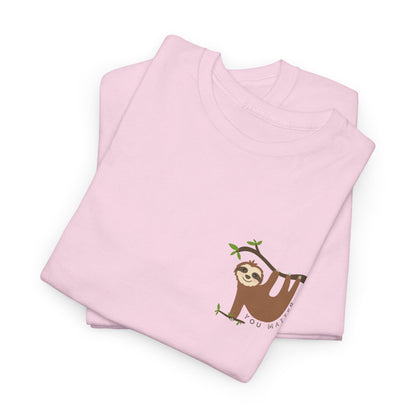 Keep Hangin' On - Sloth // Unisex Heavy Cotton Tee - Motivational