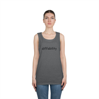 Diffability // Unisex Heavy Cotton Tank Top