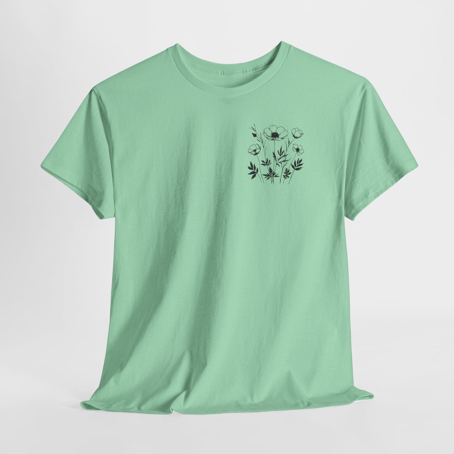 We're Rooting For You - Flowers // Unisex Heavy Cotton Tee - Perfect for Everyday Comfort