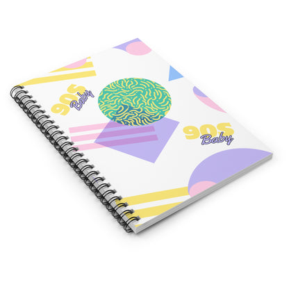 90s Baby Pastel // Spiral Notebook - Ruled Line
