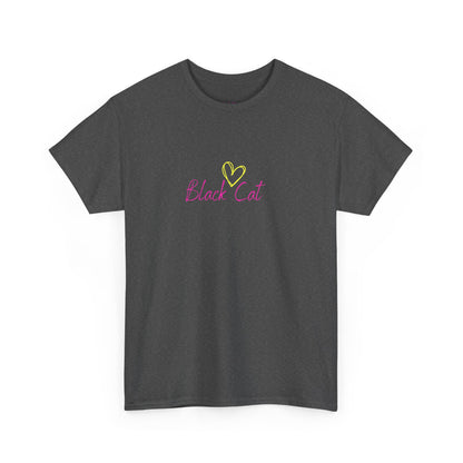 Black Cat Seeking My Golden Retriever // Unisex Heavy Cotton Tee - Relationship Dynamics