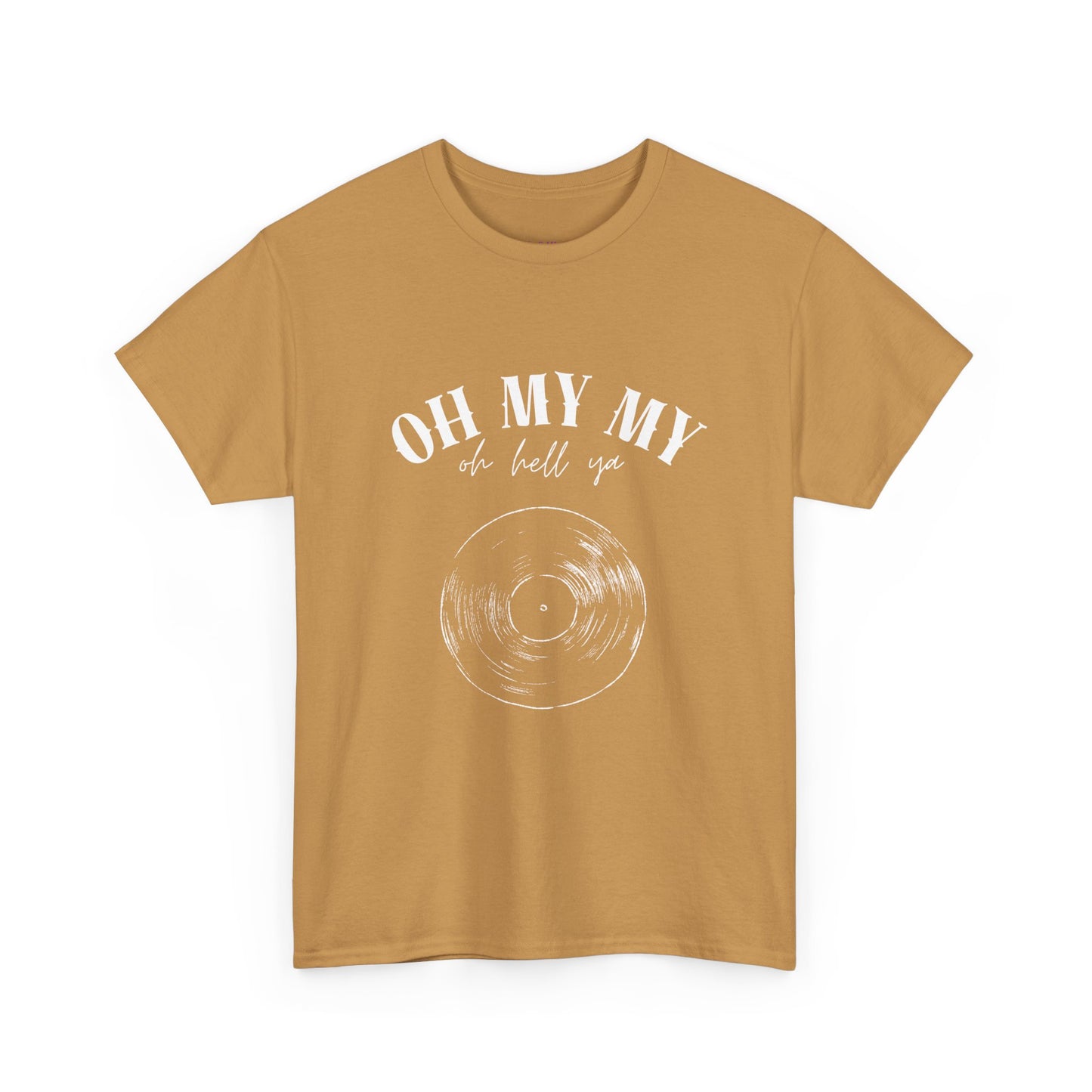 Oh My My Vintage Vinyl Graphic // Unisex Heavy Cotton Tee - Perfect for Music Lovers