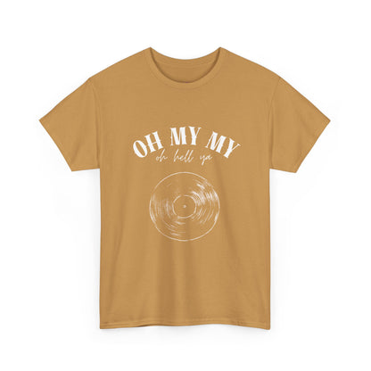 Oh My My Vintage Vinyl Graphic // Unisex Heavy Cotton Tee - Perfect for Music Lovers