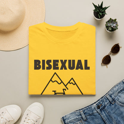 Bisexual (Mountain) Bicyclist  // Unisex Softstyle T-Shirt