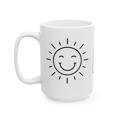 Sun Coffee Moon // Ceramic Mug, (11oz, 15oz)