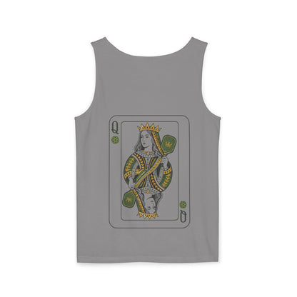 Pickleball - Queen of the Court - Vintage Playing Card - Tank Top — Graphic Tank