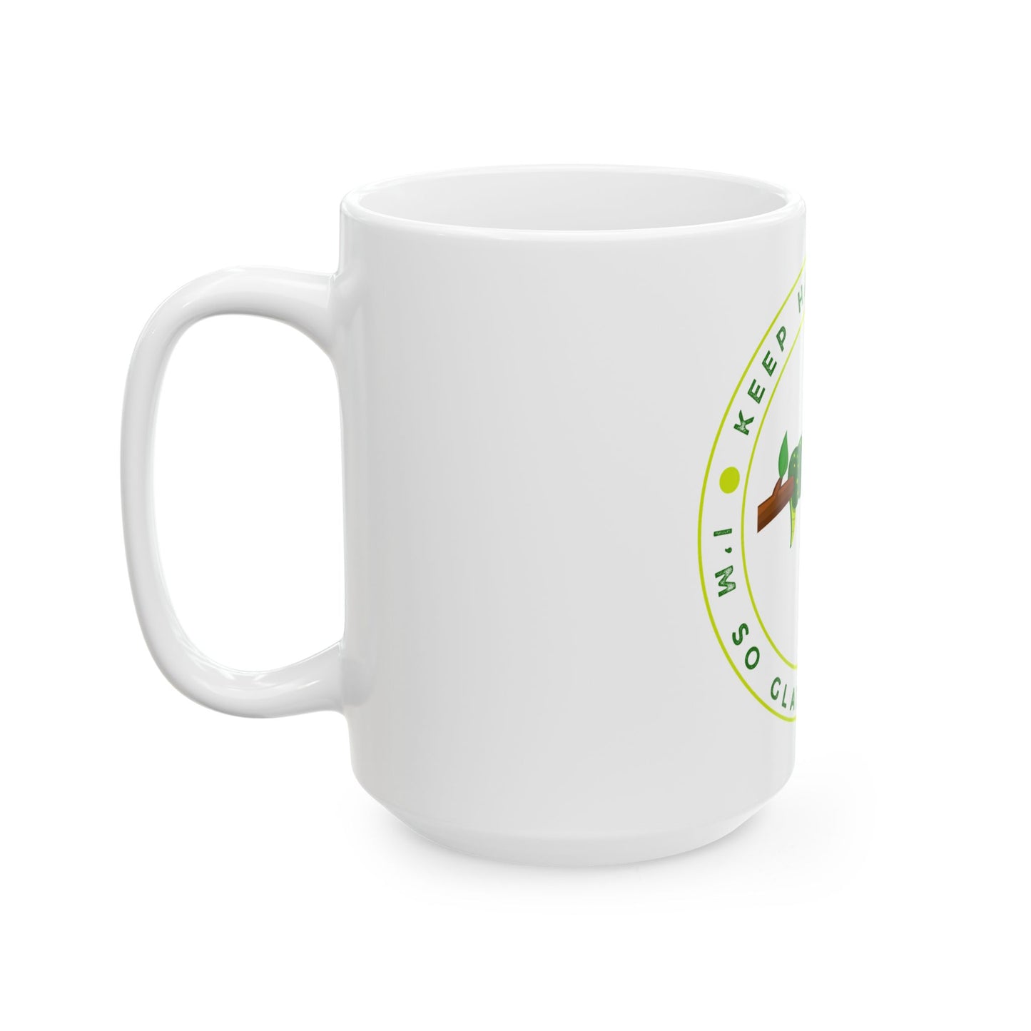 Keep Hanging On Snake // Ceramic Mug, (11oz, 15oz)