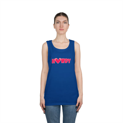 H<3wdy // Unisex Heavy Cotton Tank Top - Trendy Summer Wear for Fun and Relaxation