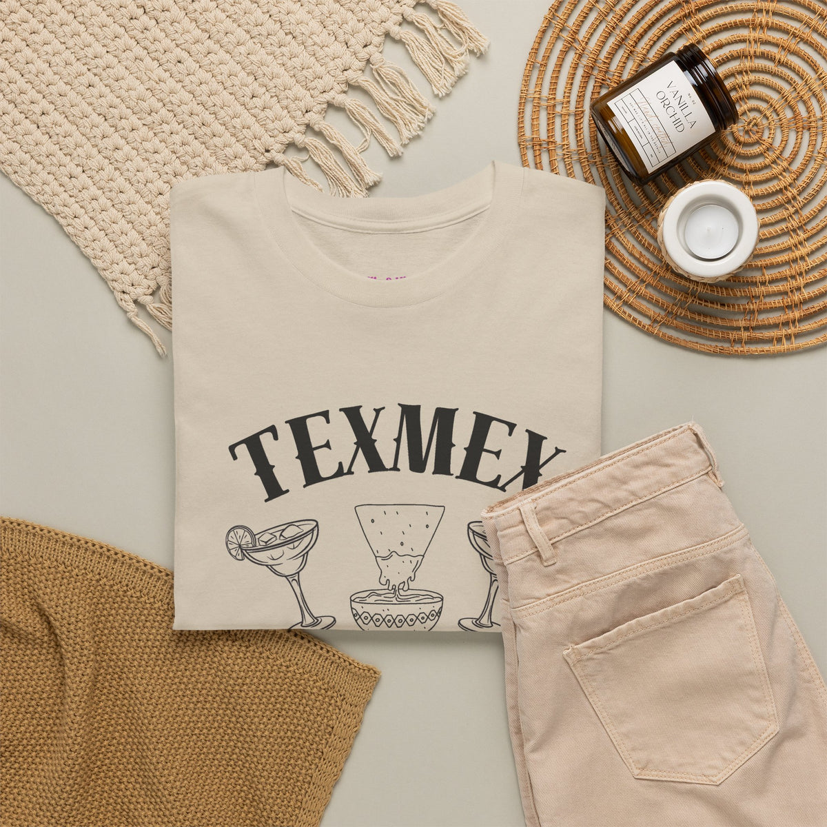 Tex-Mex Forever - Ritas & Queso // Unisex Heavy Cotton Tee - Fun Casual T-Shirt for Food Lovers