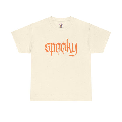 Spooky Unisex Heavy Cotton Tee, Halloween Shirt, Cute Fall T-Shirt, Casual Wear, Gift for Friends, Seasonal Apparel