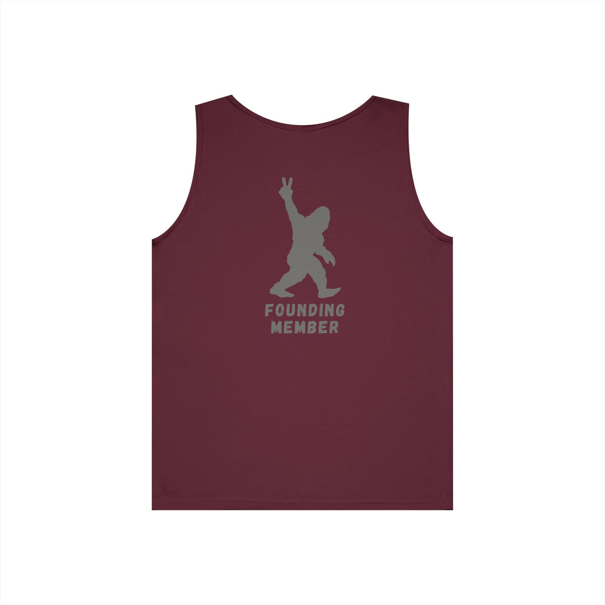 Barefoot Run Club // Bigfoot Founding Member // Double Sided Unisex Heavy Cotton Tank Top