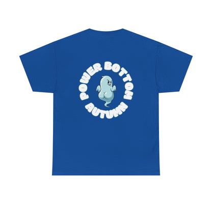 'Power Bottom Autumn' Blue Ghost // Playful Unisex Heavy Cotton Tee