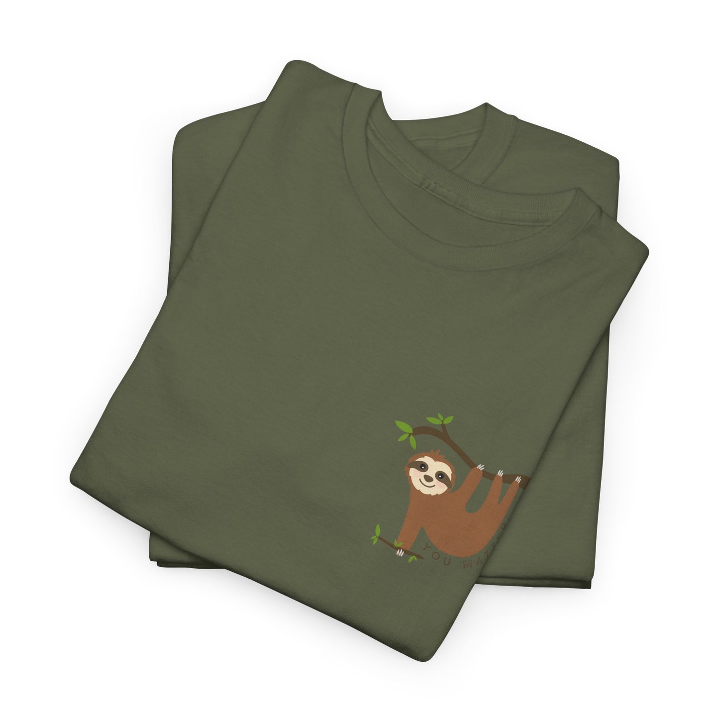 Keep Hangin' On - Sloth // Unisex Heavy Cotton Tee - Motivational