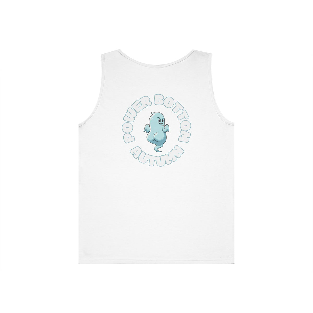 Power Bottom Autumn- Blue Ghost // Playful Tank Top for Unisex