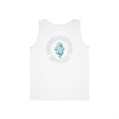Power Bottom Autumn- Blue Ghost // Playful Tank Top for Unisex