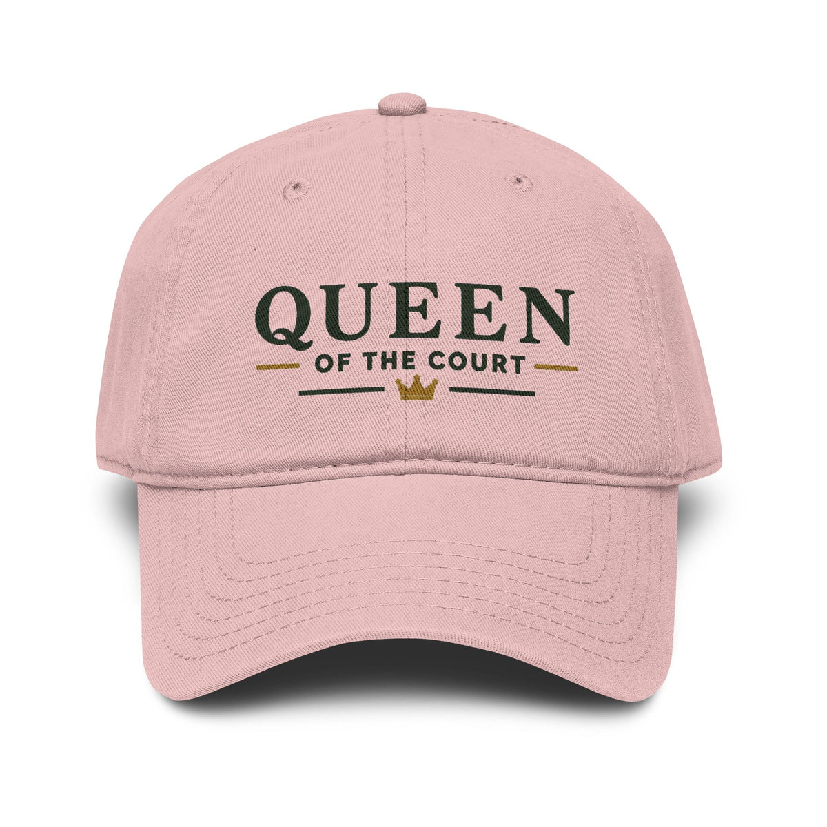 Queen of the Court Washed Baseball Cap — Pickleball or Tennis Player Hat