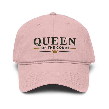 Queen of the Court Washed Baseball Cap — Pickleball or Tennis Player Hat