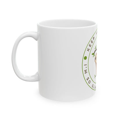 Keep Hanging On Sloth // Ceramic Mug, (11oz, 15oz)