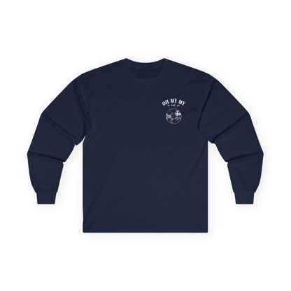 Oh My My - Pocket Placement // Unisex Long Sleeve Tee - Retro Vinyl Graphic