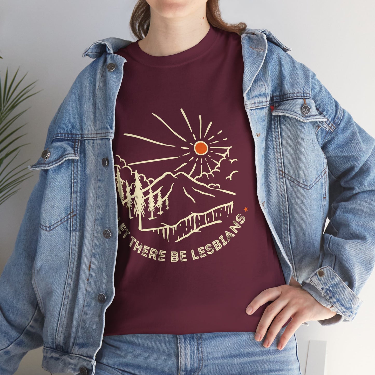 Let There Be Lesbians // Unisex Heavy Cotton Tee - Pride Fashion Statement T-Shirt