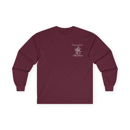 Hangin' With My Buds // Unisex Ultra Cotton Long Sleeve Tee - 'Happy Plants' Botanical Design