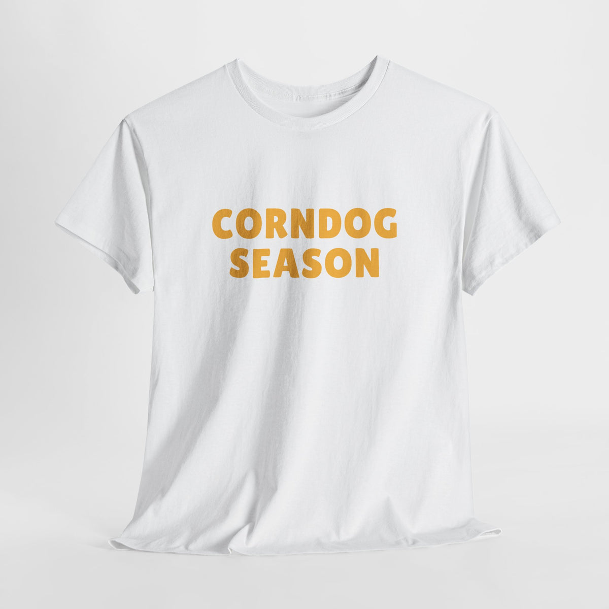 Funny Corndog Season // Unisex Heavy Cotton Tee | Perfect for Food Lovers and Festivals