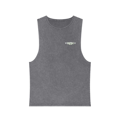 SGPBC White // Custom Unisex Stonewash Tank Top