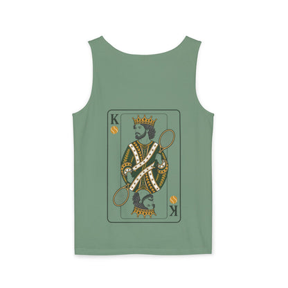 Tennis - King of the Court - Vintage Playing Card - Tank Top — Graphic Tank
