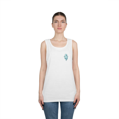 Power Bottom Autumn- Blue Ghost // Playful Tank Top for Unisex