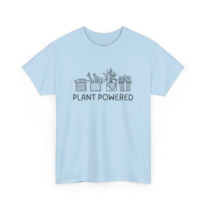 Plant Powered // Unisex Heavy Cotton Tee - Perfect for Everyday Comfort