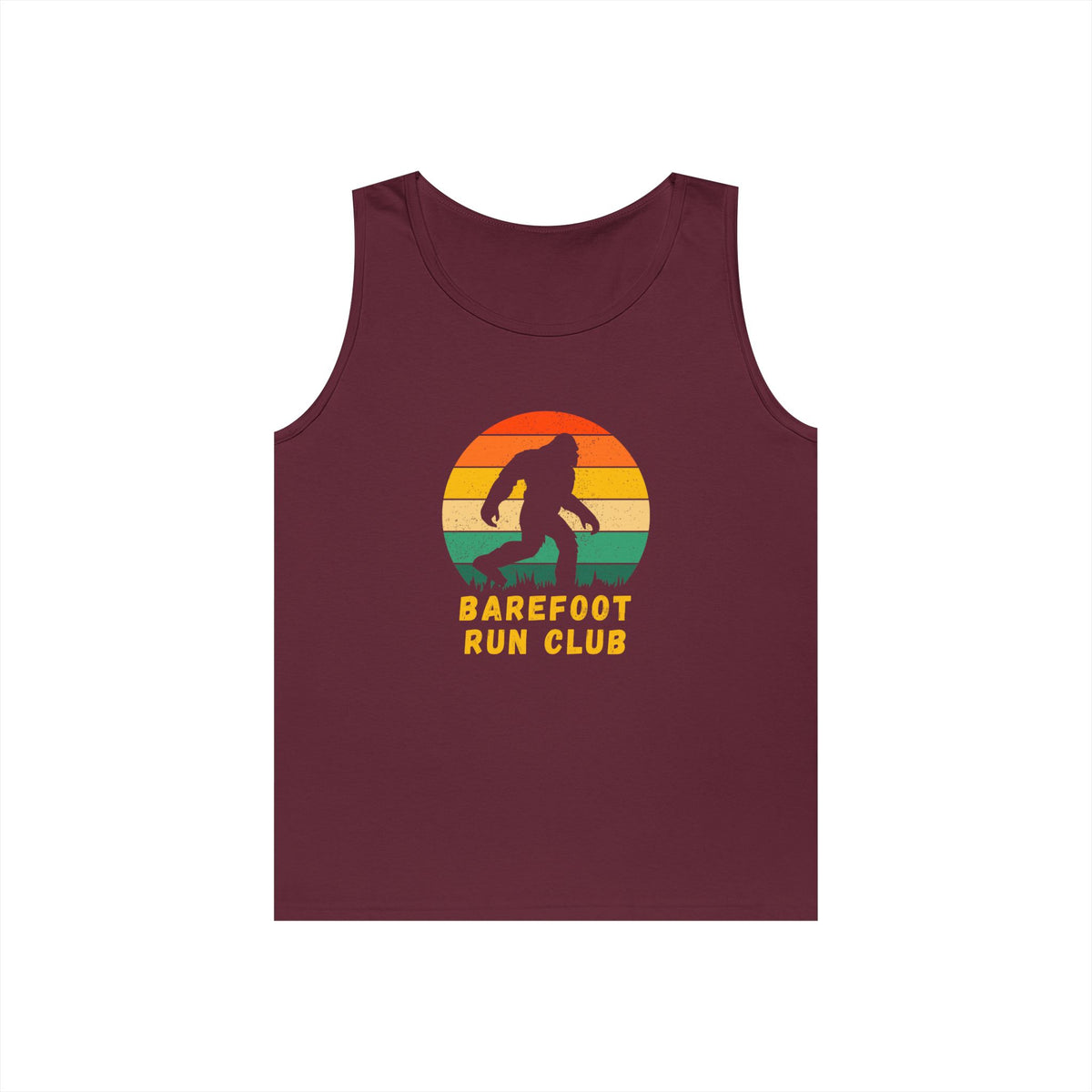 Barefoot Run Club Silhouette //  Unisex Heavy Cotton Tank Top