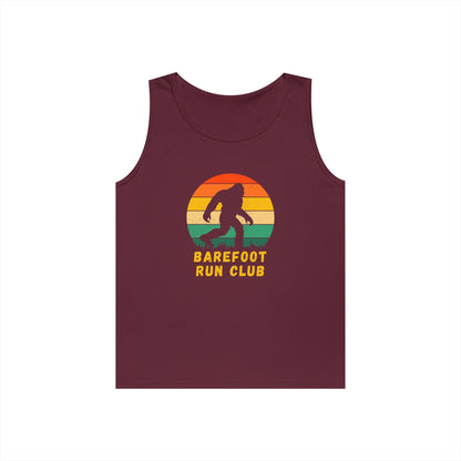 Barefoot Run Club Silhouette //  Unisex Heavy Cotton Tank Top