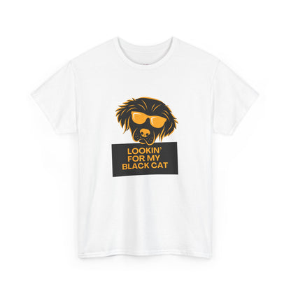 Golden Retriever with Sign //  Unisex Heavy Cotton Tee