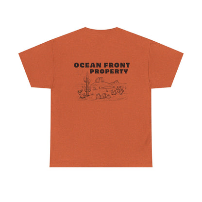 Ocean Front Property - Double-sided // Unisex Heavy Cotton Tee
