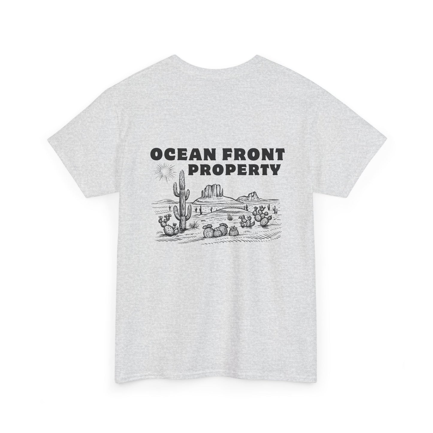 Ocean Front Property - Double-sided // Unisex Heavy Cotton Tee