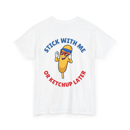Funny Corndog Season // Unisex Heavy Cotton Tee | Perfect for Food Lovers and Festivals
