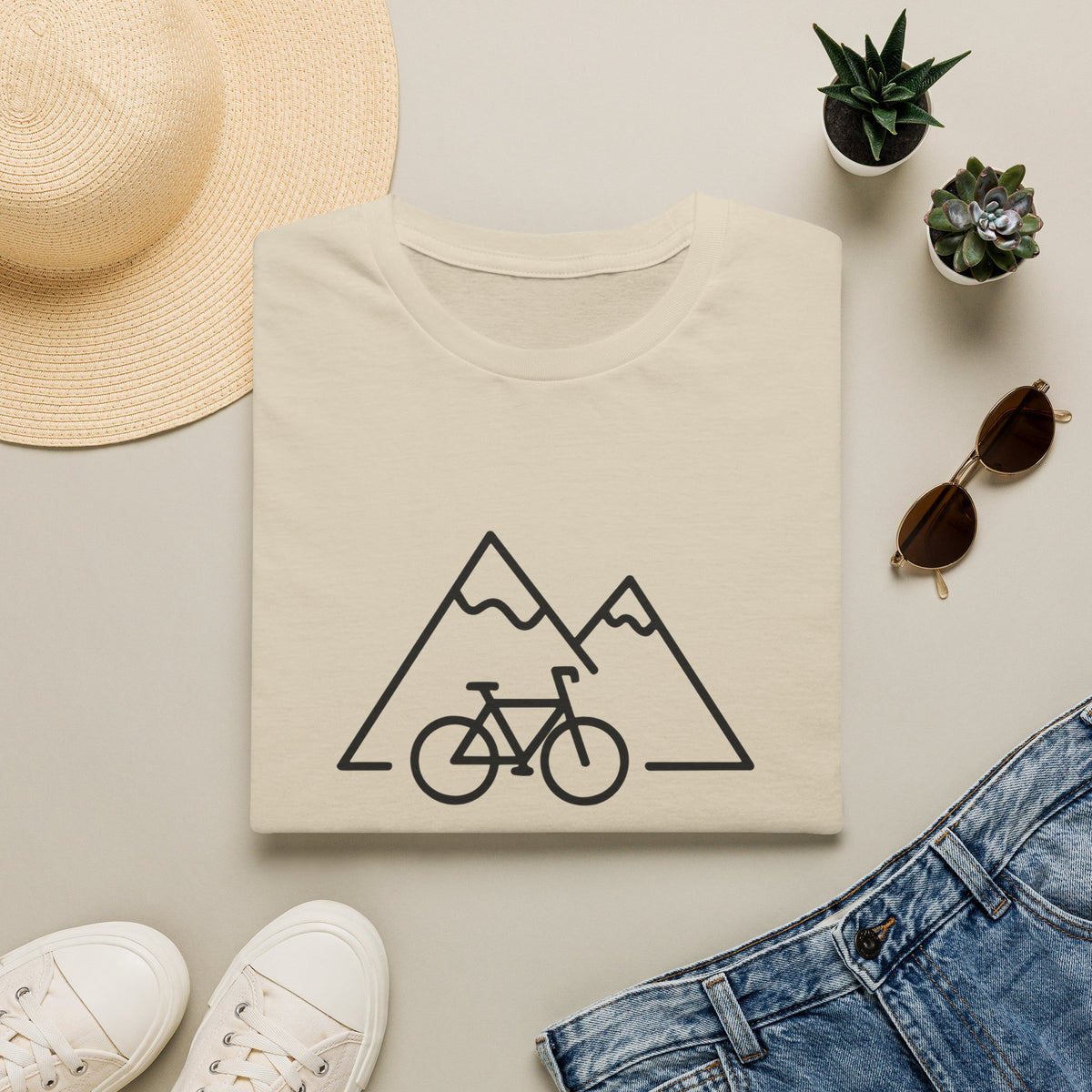 Busy (Mountain) Biking // Unisex Softstyle T-Shirt