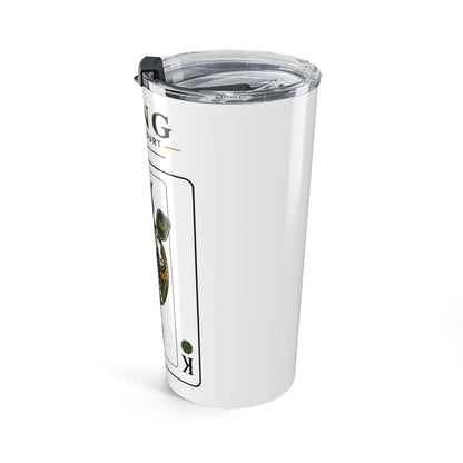 Pickleball - King of the Court - Vintage Playing Card - Tumbler - 20oz Insulated Travel Cup