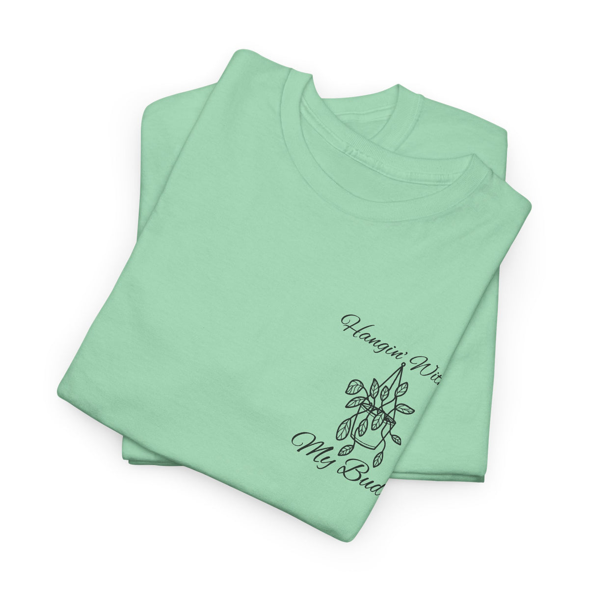 Hangin' With My Buds // Unisex Heavy Cotton Tee - Perfect for Everyday Comfort