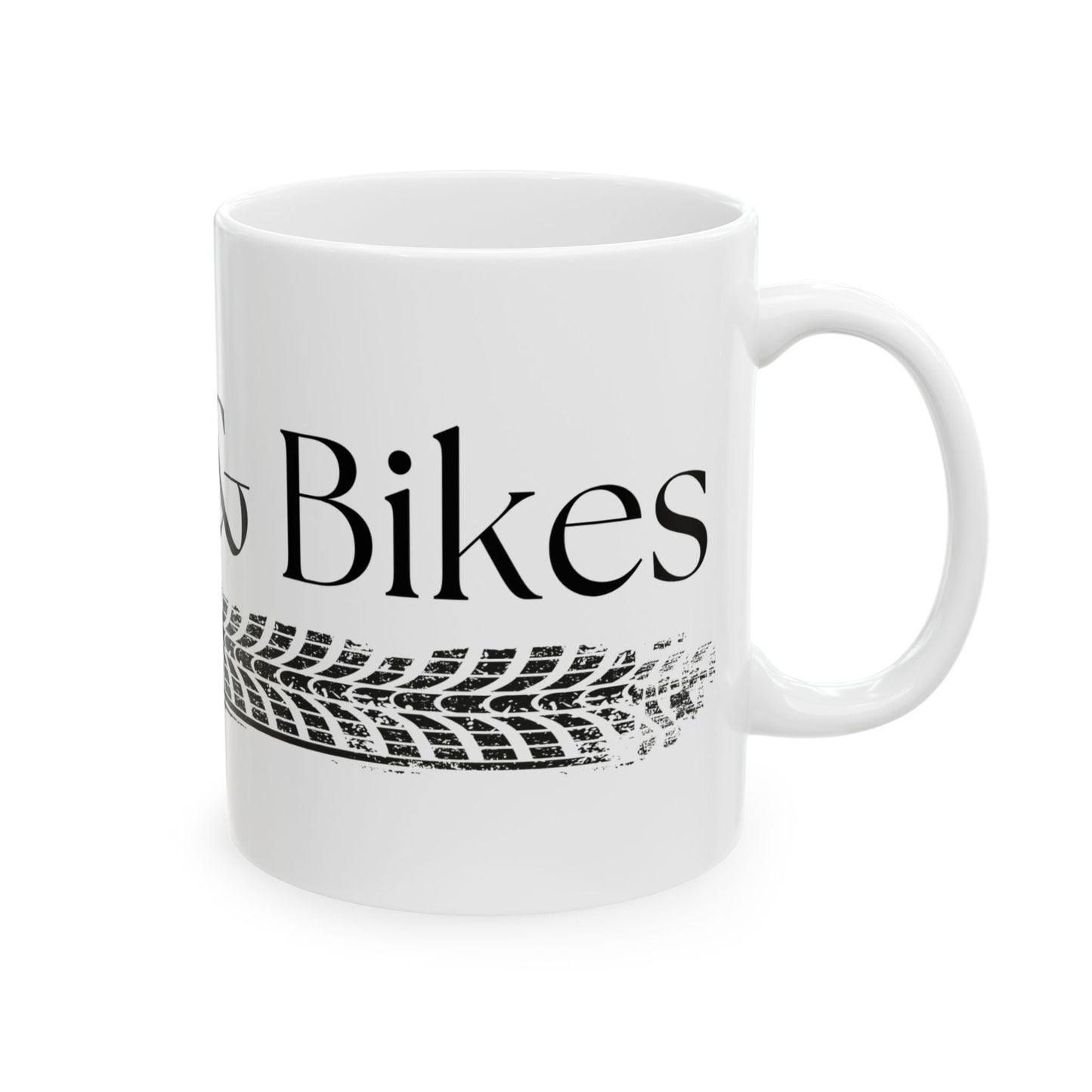 Coffee & Bikes // Ceramic Mug, (11oz, 15oz)